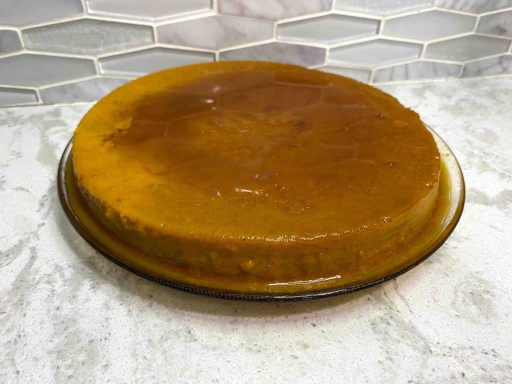 Pumpkin flan done!