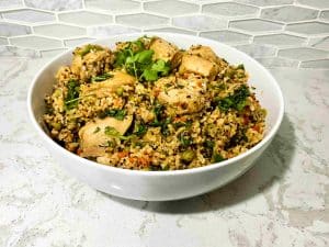 arroz con pollo healthy