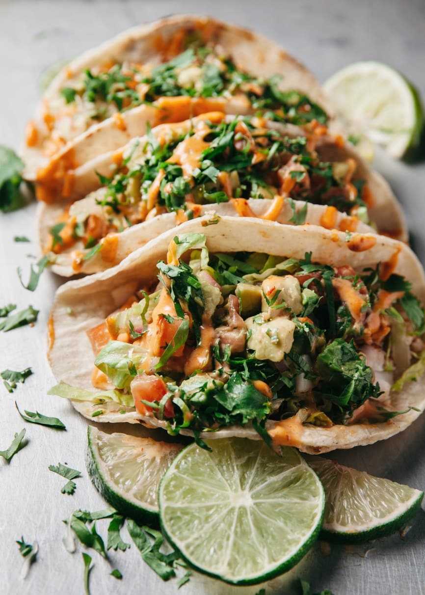 Baja-Style Fish Tacos With Tilapia, Pineapple & Chipotle Sauce ...