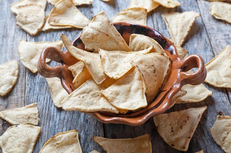 How to Make Homemade Tortilla Chips or Totopos