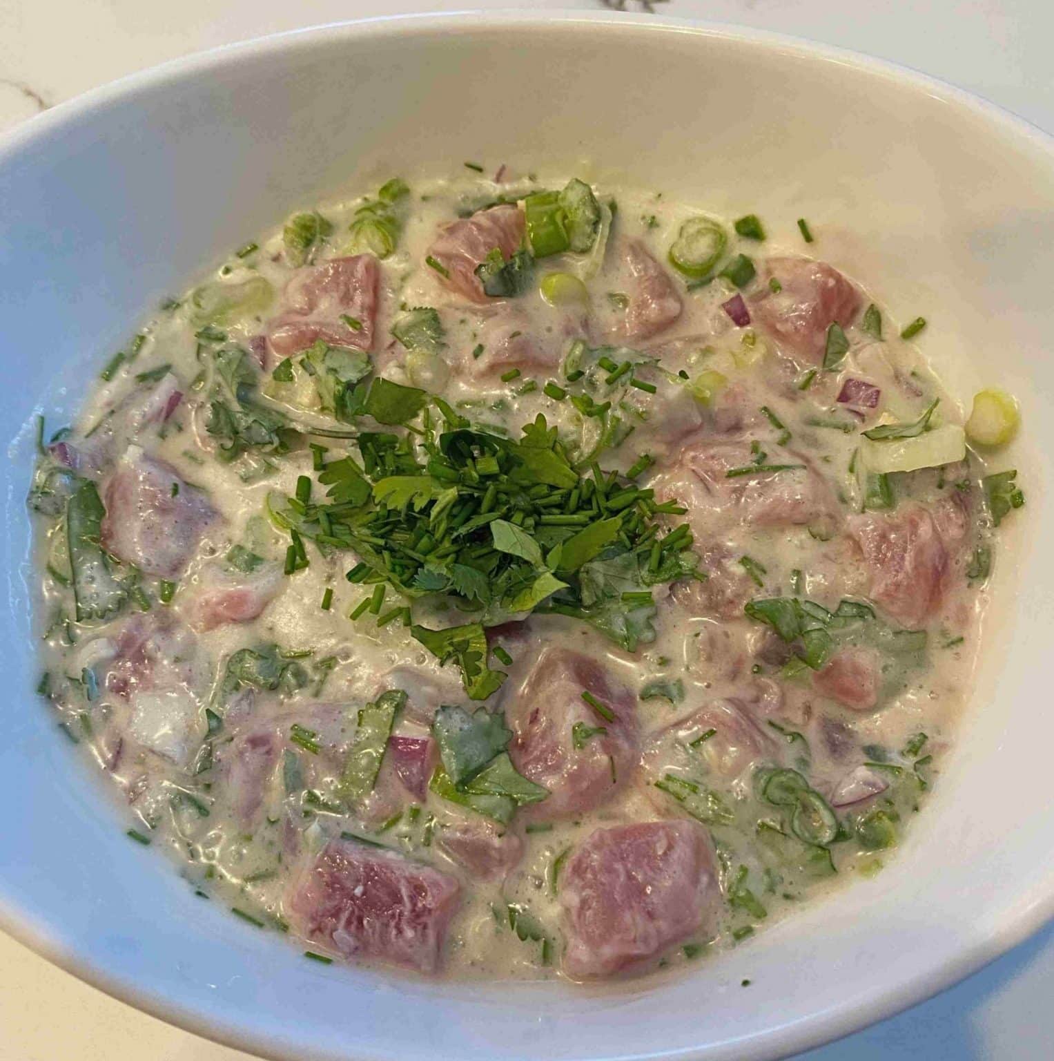 Lig’s Tuna Ceviche With Jalapeño, Ginger and Coconut Milk Familia Kitchen