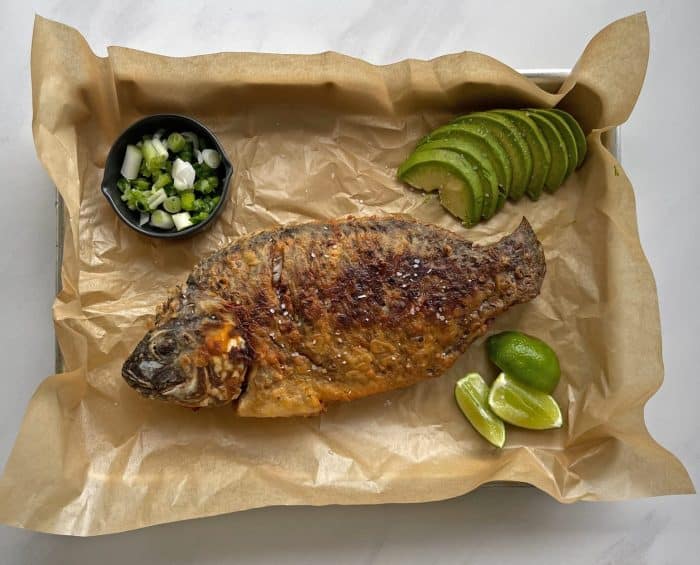 Colombia fish mojarra fried 2