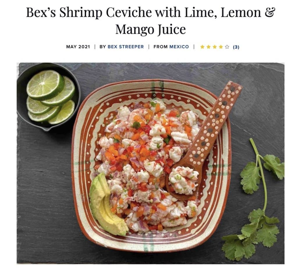 Bex's Shrimp Ceviche