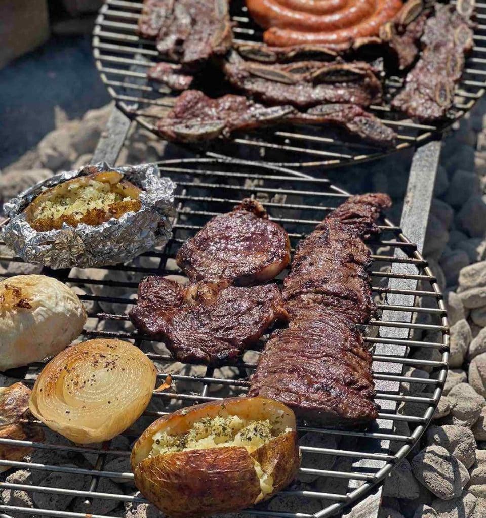 Argentina asado grilled beeef