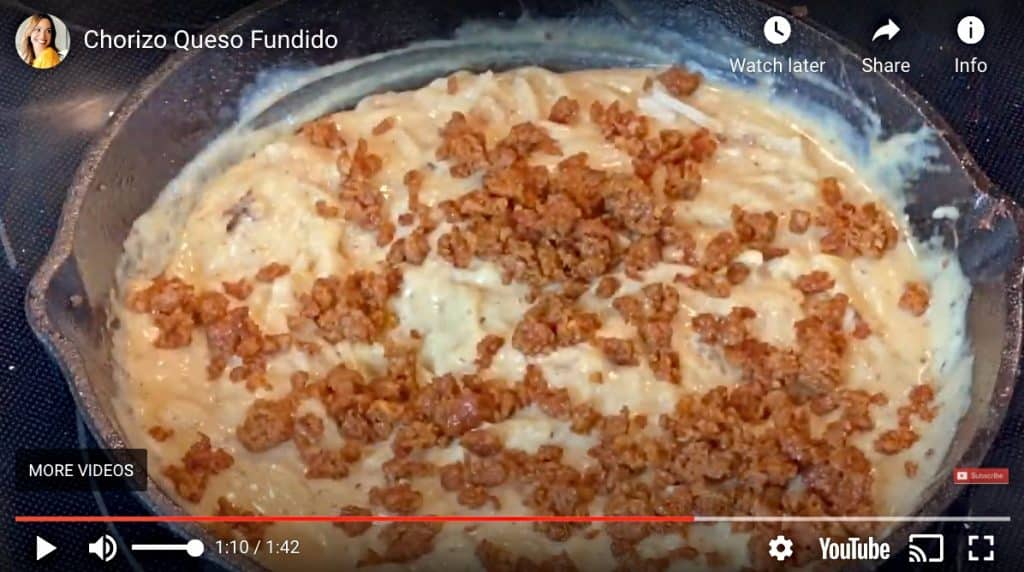 Queso fundido chorizo Belqui