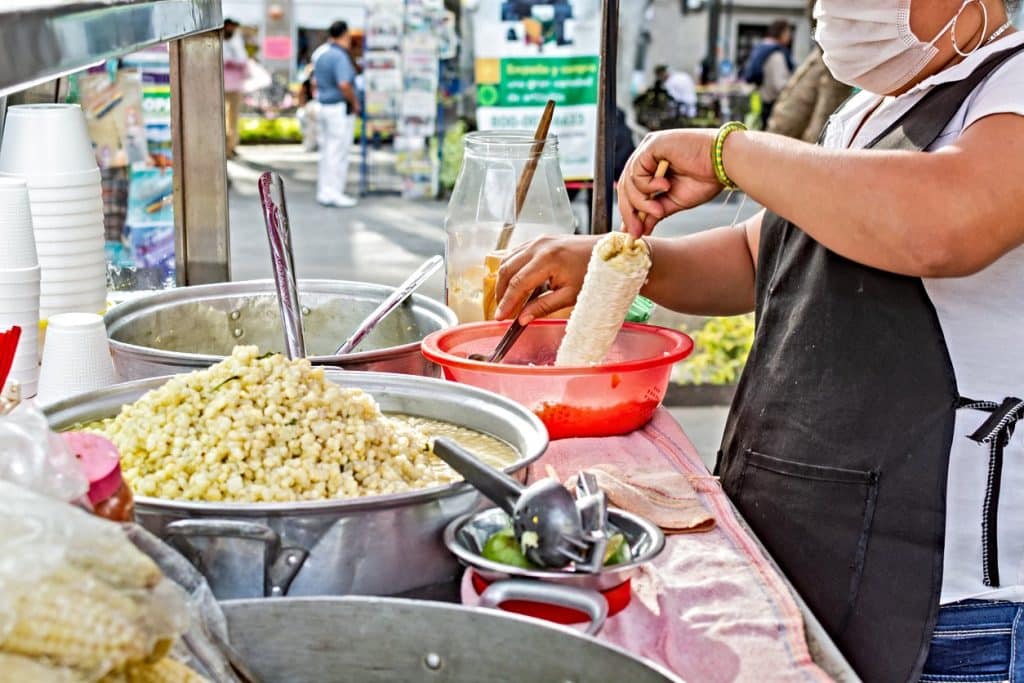 Elotes Mexico City esquites