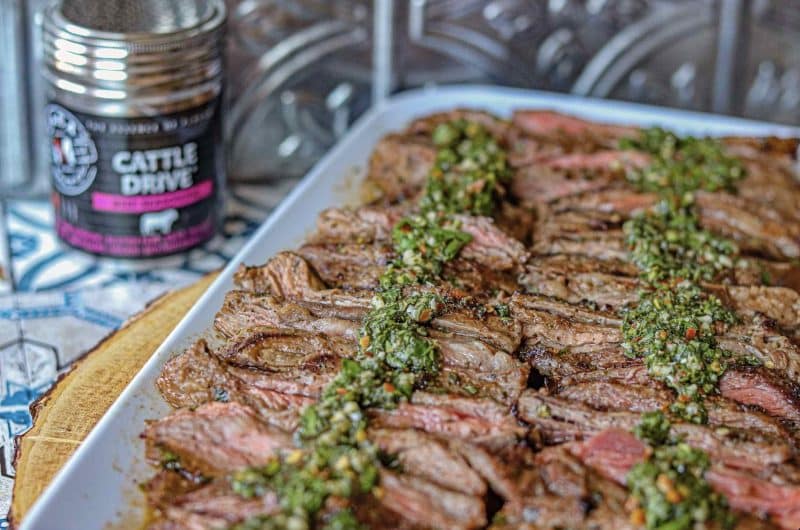 For Father’s Day: Grilled Skirt Steak with Chimichurri Sauce