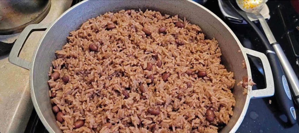 Belizean red beans and rice