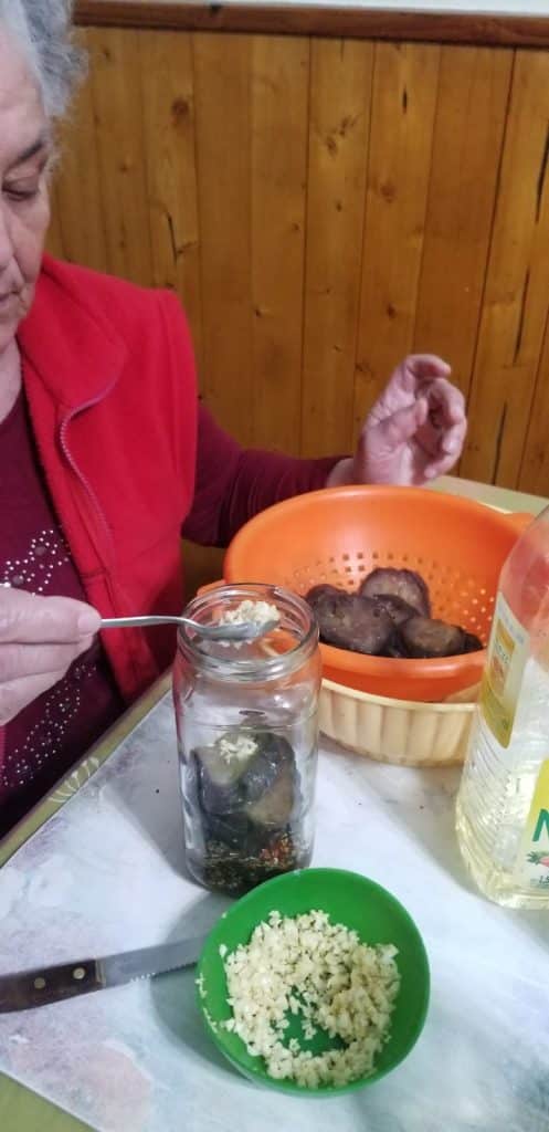 Eggplant al escabeche jar