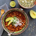 pozole red and green