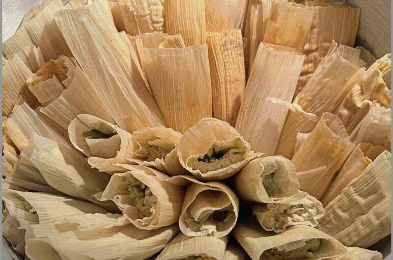 Bex’s Pork Tamales with Red Salsa