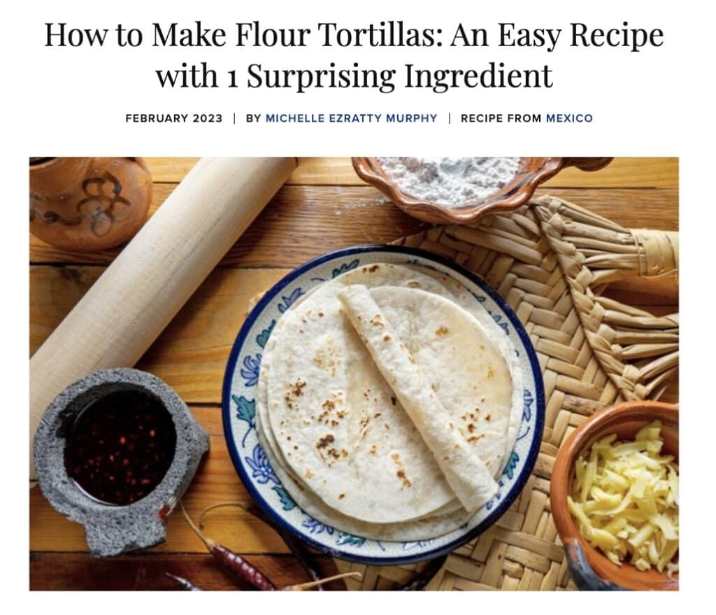 How to Make flour Tortillas