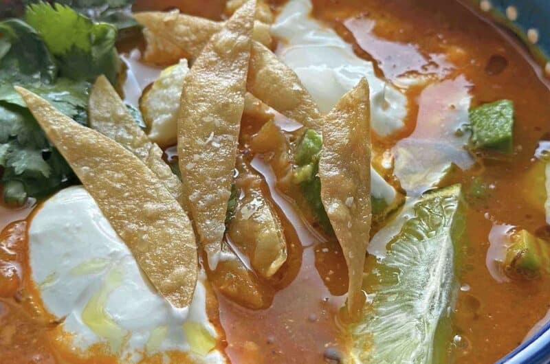 Tortilla Soup or Sopa Azteca (Shredded Chicken Optional)