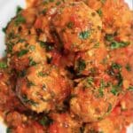 Cuban meatballs with ground turkey and sofrito