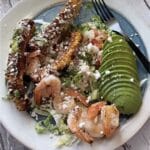 grilled shrimp corn avocado salad