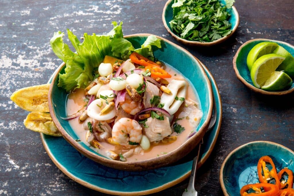 Peruvian recipe ceviche