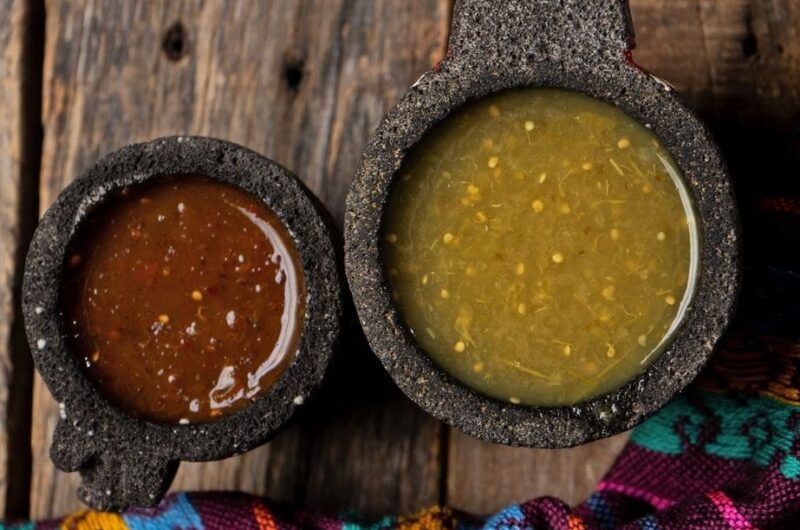 Red and Green Salsas: With Chile de Arbol & 2 Kinds of Tomatillos