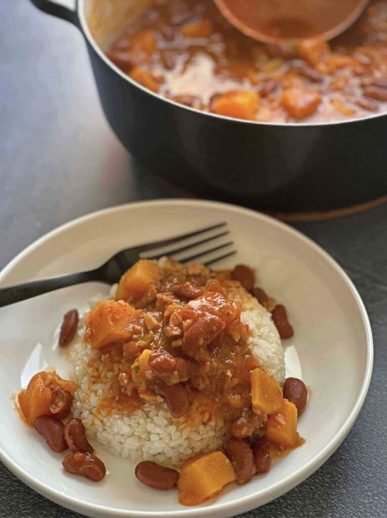 Arroz con habichuelas or rice and beans