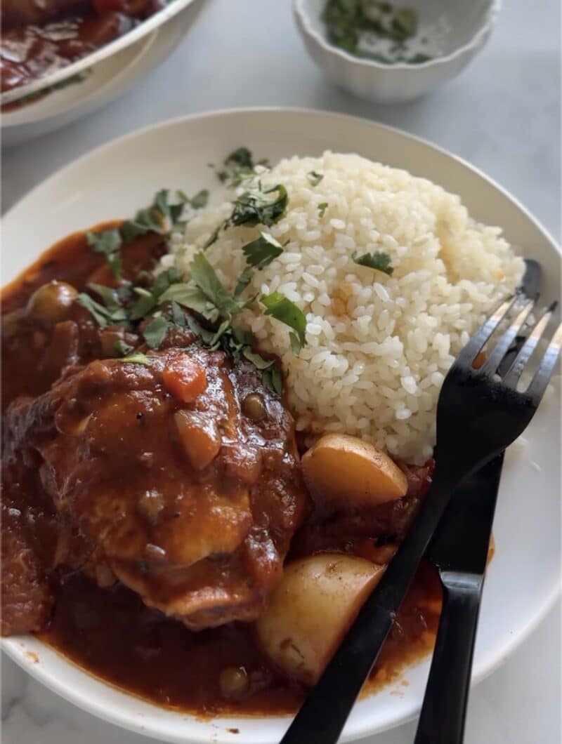 Chicken Fricassee or Pollo en Fricasé, Puerto Rican-Style