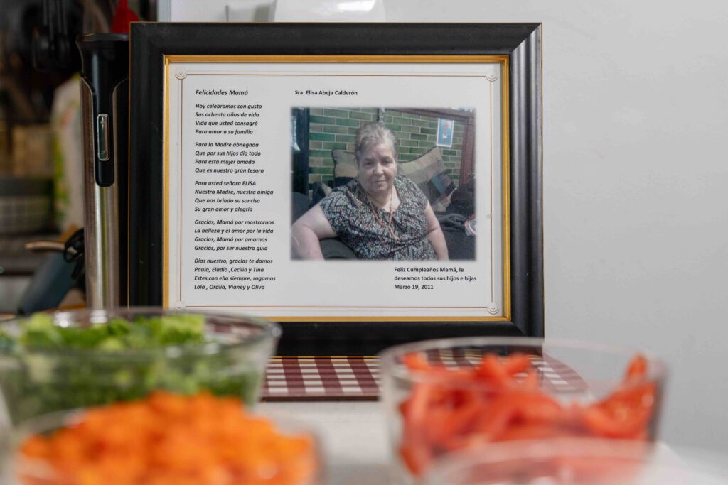 Vivi cooks in honor of her grandmother Elisa Abeja, RIP.