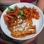 Enchiladas Michoacanas closeup Vivi Abeja National Hispanic Month